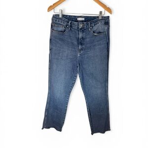 Good American Good Curve Jeans Size 14/32 | High Rise | Raw Hem | Stretch Denim